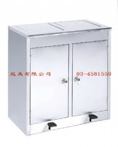 TMTS-130 不鏽鋼腳踏式分類箱 W80xD40xH